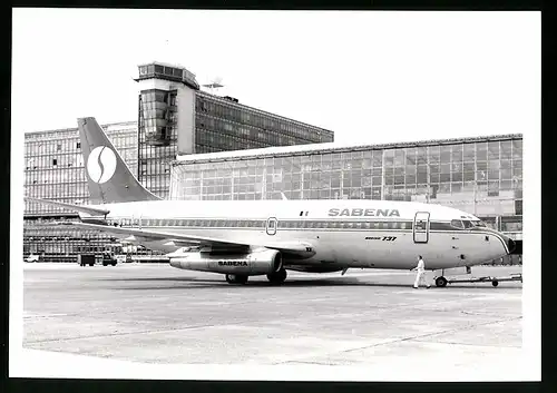 Fotografie Flugzeug Boeing 737, Passagierflugzeug der Sabena, Kennung OO-SDN