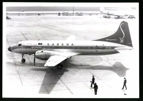 Fotografie Flugzeug Convair Metropolitan, Passagierflugzeug der Sabena, Kennung OO-SCL