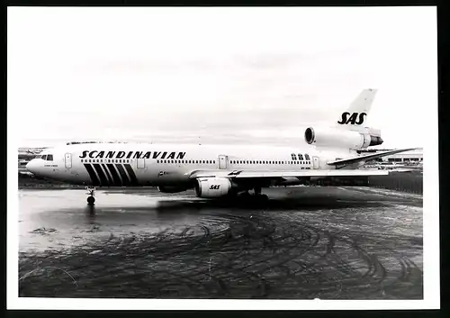 Fotografie Flugzeug Douglas DC-10, Passagierflugzeug der SAS, Kennung OY-KDA