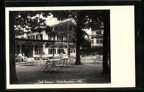 Foto-AK Fischbachau, Café Bauer