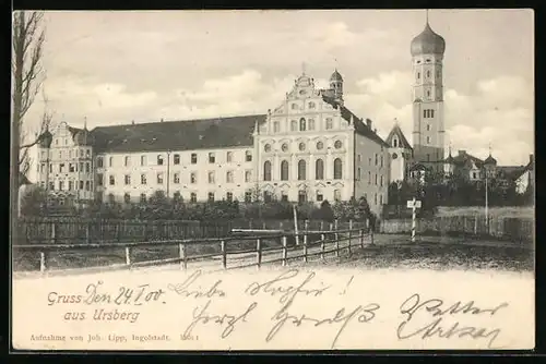 AK Ursberg, Ansicht vom Kloster