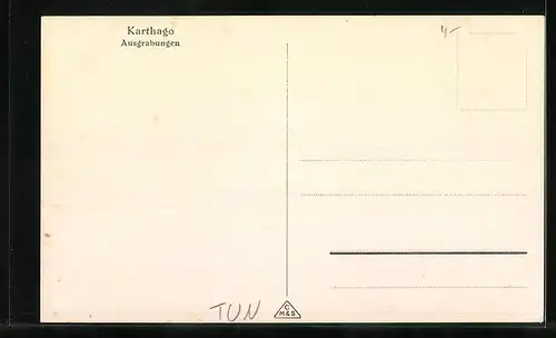 AK Karthago, Ausgrabungen aus der Vogelschau