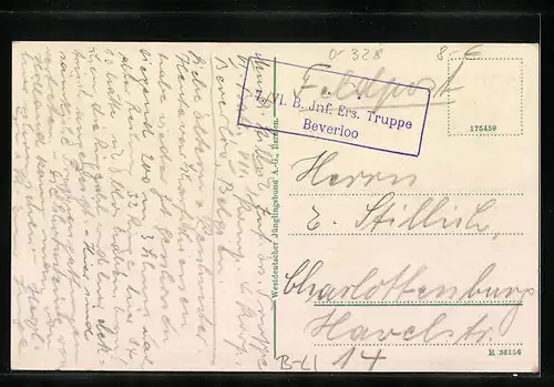 AK Leopoldsburg, Teilansicht aus der Vogelschau