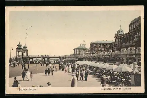 AK Scheveningen, Boulevard, Pier en Kurhaus