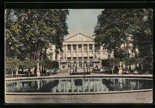 AK Brüssel / Bruxelles, Le Palais de la Nation
