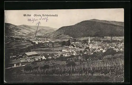 AK Weiler /Kreis Schlettstadt, Panorama