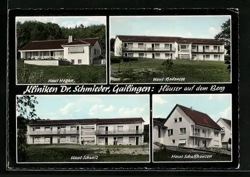 AK Gailingen, Kliniken Dr. Schmieder, Haus Bodensee, Haus Schweiz