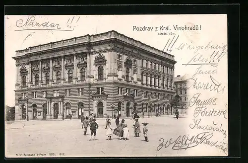 AK Praha-Kral. Vinohrady, Narodni dum