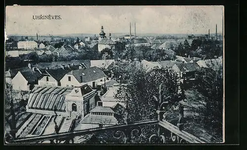 AK Prag / Praha-Uhrineves, Blick auf Häuser des Stadtteils