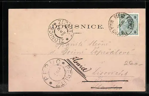 AK Prag / Praha-Chuchle, Teilansicht mit Kirche