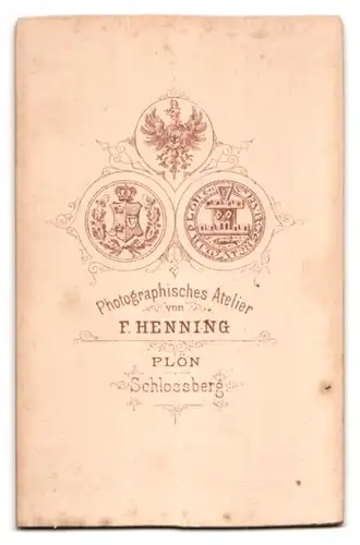 Fotografie F. Henning, Plön, Junge Dame in hübscher Kleidung mit Buch