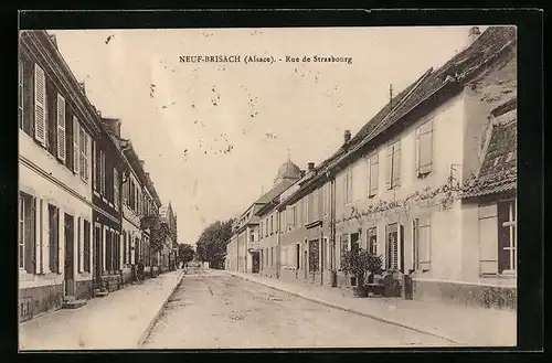 AK Neuf-Brisach, Rue de Strasbourg