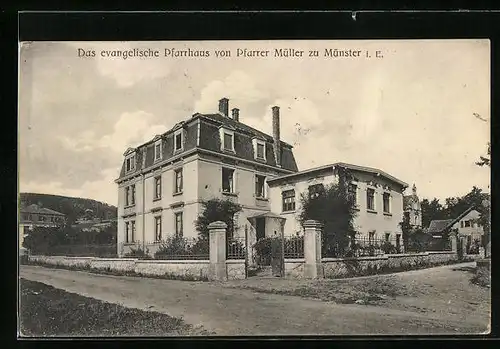 AK Münster, Evangelisches Pfarrhaus von Pfarrer Müller