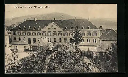 AK Münster, Totalansicht der Gemeindeschule