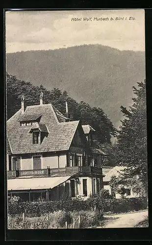 AK Murbach b. Bühl, Hotel Wolf