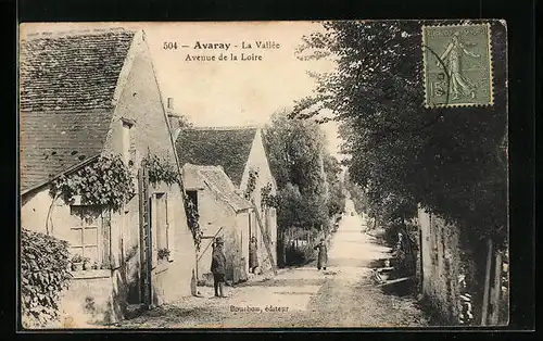 AK Avaray, La Vallée, Avenue de la Loire