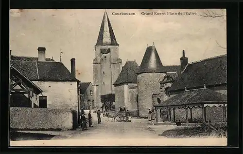 AK Courbouzon, Grand Rue et Place de l`Eglise