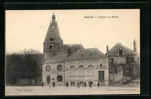 AK Suèvres, L`Église et la Mairie