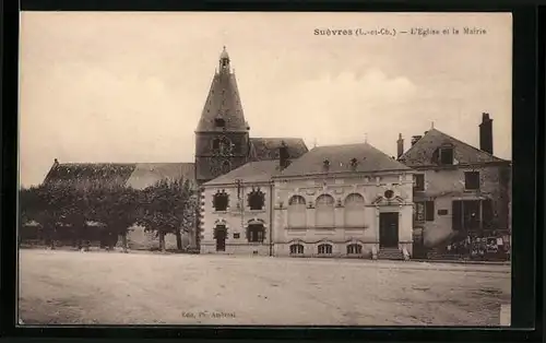 AK Suèvres, L`Eglise et la Mairie