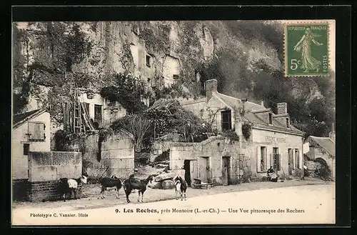 AK Les Roches, Une Vue pittoresque des Rochers