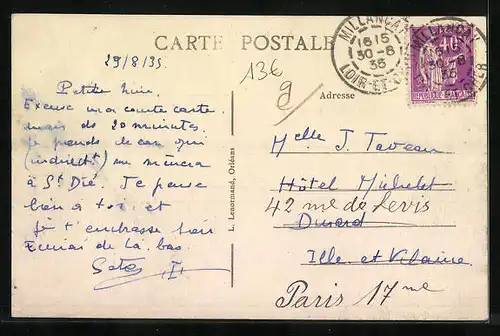 AK Millancay, Route de Romorantin