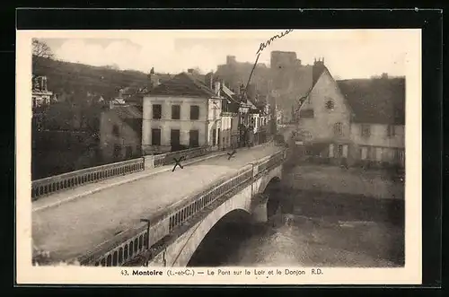 AK Montoire-Sur-Le-Loir, Le Pont sur le Loir et le Donjon