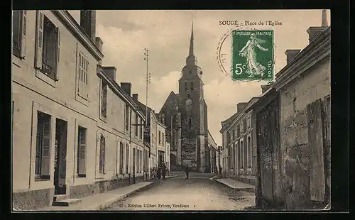 AK Sougé, Place de l`Eglise