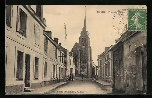 AK Sougé, Place de l`Eglise
