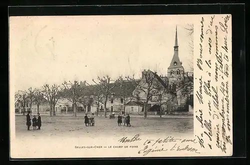 AK Selles-sur-Cher, Le Champ de Foire