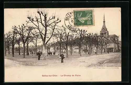 AK Selles-sur-Cher, Le Champ de Foire