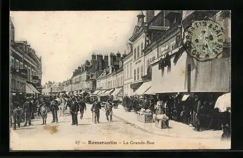 AK Romorantin, la Grande Rue