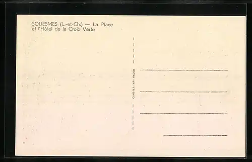 AK Souesmes, La Place et L`Hotel de la Croix Verte