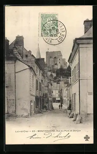 AK Montrichard, Rue du Pont et Donjon