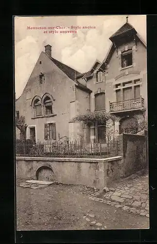 AK Mennetou-sur-Cher, Style ancien et style nouveau