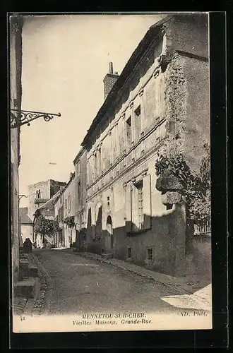 AK Mennetou-Sur-Cher, Vieilles Maisons, Grande Rue