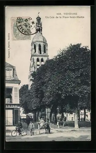 AK Vendome, Un Coin de la Place Saint-Martin