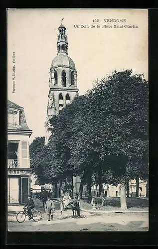 AK Vendome, Un Coin de la Place Saint-Martin