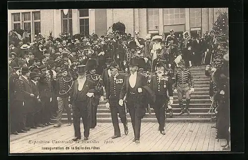 AK Bruxelles, Exposition Universelle 1910, Inauguration de la Salle des Fêtes