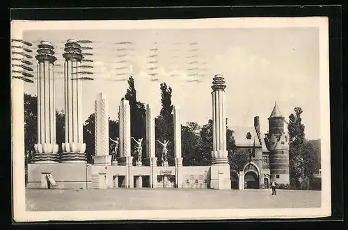 AK Bruxelles, Exposition Universelle 1935, Entrée principale