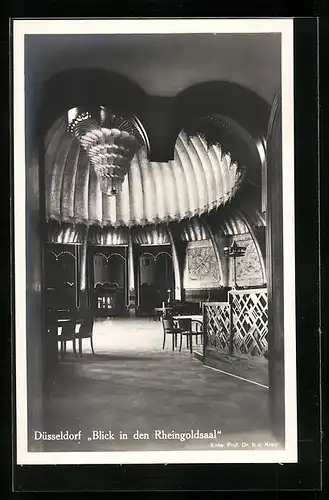 AK Düsseldorf, Grosse Ausstellung 1926, Blick in den Rheingoldsaal