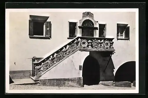 AK Zouz, Plantahaus, Eingangsbereich mit Treppe