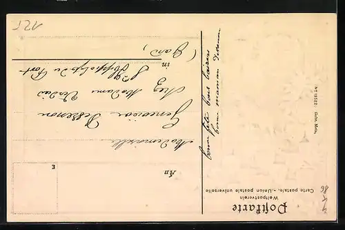 Passepartout-AK Rheinfelden, Rheinpartie mit Ufer, Wappen