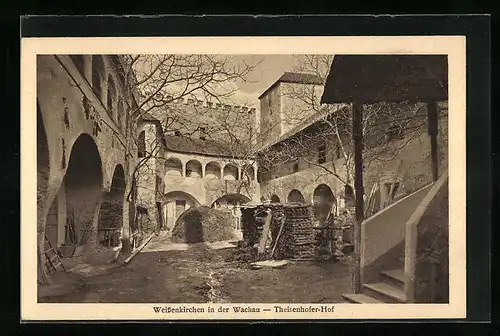 AK Weissenkirchen in der Wachau, Innenansicht des Theisenhofer Hofes