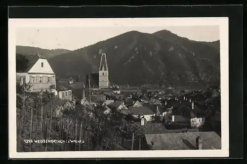 AK Weissenkirchen i. d. Wachau, Teilansicht mit Blick zur Kirche