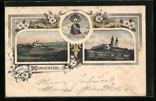 AK Maria-Taferl, Wallfahrtskirche mit Gnadenmutter