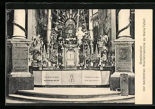 AK Maria-Taferl, Gnadenaltar in der Wallfahrtskirche