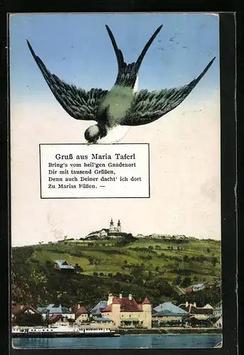 AK Maria Taferl, Panorama mit Kirche