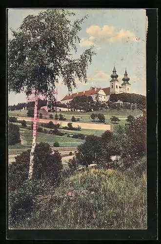 AK Maria Taferl, Panorama mit Wallfahrtskirche