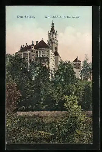 AK Wallsee /Donau, Erzherzogl. Schloss