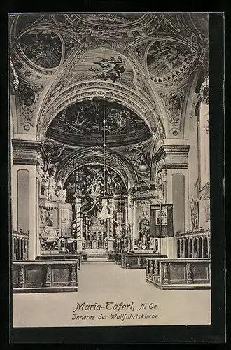 AK Maria Taferl, Wallfahrtskirche, Innenansicht